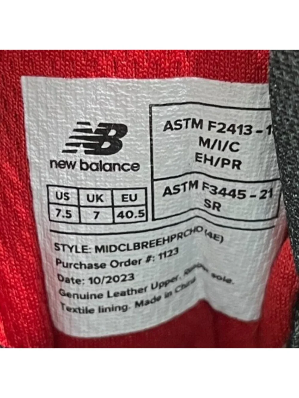 New Balance please review
